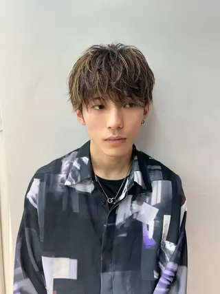 ショート メンズ ナチュラル×色気パ ーマ 渋谷/マナミのヘアスタイル