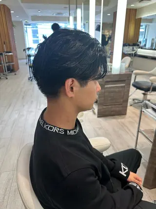 パーマ メンズ 佐野 太河のヘアスタイル