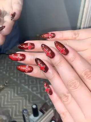 ネイル NES NAIL所属・さゆり￤推しキャラ ￤ロングネイル🩷のネイルデザイン