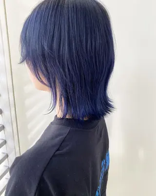 ミディアム カラー 韓国🇰🇷レイヤー 映える顔周り🩷のヘアスタイル