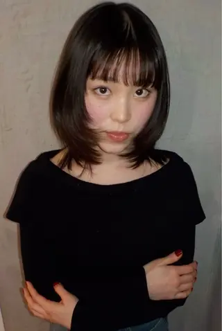 セミロング 捺葵 @72tomi__のヘアスタイル