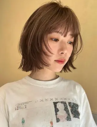 ショート miyu 透明感カラー/ボブのヘアスタイル