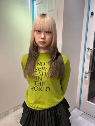 セミロング モデル募集中🥚福岡 kii anju🐄のヘアスタイル