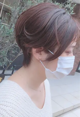 ショート カラー Michel by chainon ミッシェルバイシェノン所属・美髪職人/傷ませない カラー/橋本拓弥のヘアスタイル