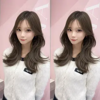 ロング カラー 韓国ヘア/髪質改善 TAKAHIROのヘアスタイル