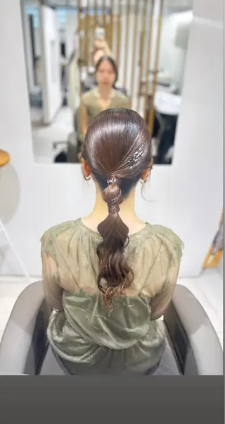 ロング 白土 さくらのヘアスタイル