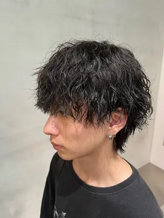 ショート パーマ メンズ fifth / 山下 和輝 海外風スタイルのヘアスタイル
