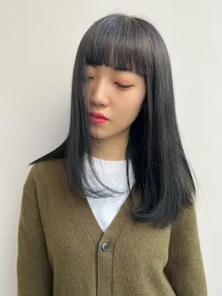 セミロング カラー ハイトーン/デザイン /ひさやのヘアスタイル