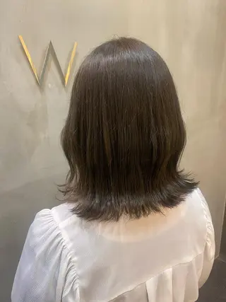 ミディアム カラー 韓国×髪質改善カラー 💎hinaのヘアスタイル