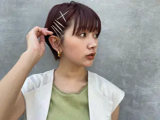 ショート ヘアアレンジ 青田 明日海のヘアスタイル