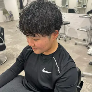 ショート パーマ IwAsh  大和駅店所属・shiho .のヘアスタイル