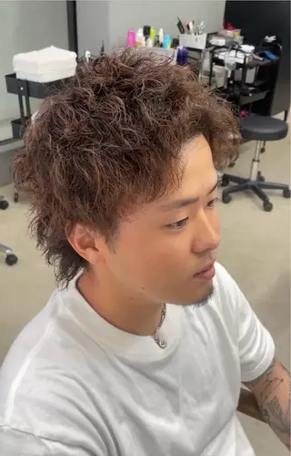 ショート パーマ メンズ メンズ専門サロン wokeのヘアスタイル