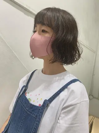 ショート パーマ ✨くびれスタイル✨️ 戸嶋穂乃香のヘアスタイル