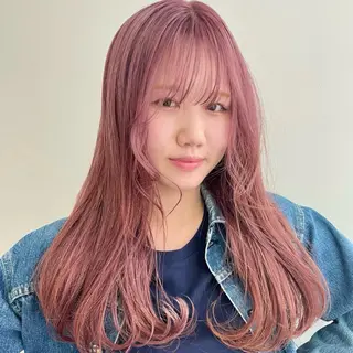 セミロング カラー 💘𝖕𝖎𝖓𝖐 ʜᴀɪʀ💘KAIのヘアスタイル