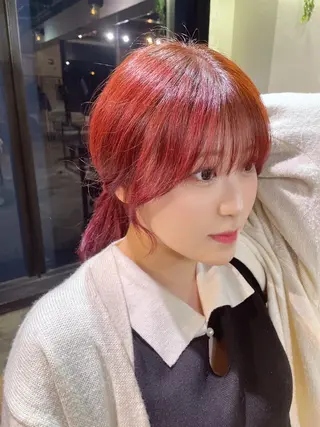 カラー La fith hair ray 札幌店所属・顔まわり/W カラー/リョウのヘアスタイル