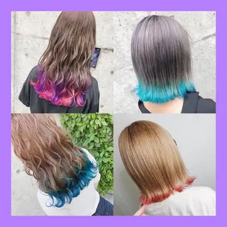 ショート カラー ヘアアレンジ メンズ キッズ 💟Chloe原宿店 🩶ハイトーンのヘアスタイル