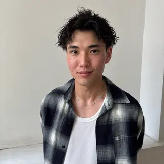 ショート メンズ men's/perm colorDaijuのヘアスタイル