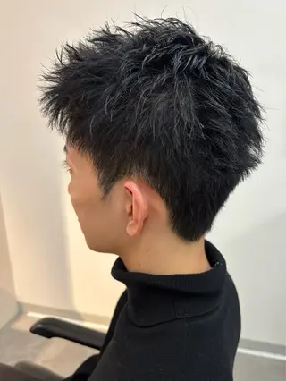 メンズ 保立/フェザーパーマ /メンズカットのヘアスタイル