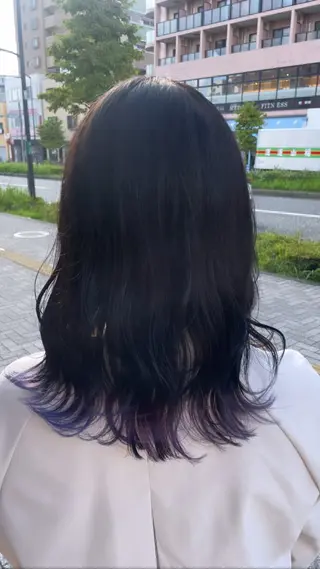 ミディアム カラー 💞暖色カラー 💞risaのヘアスタイル