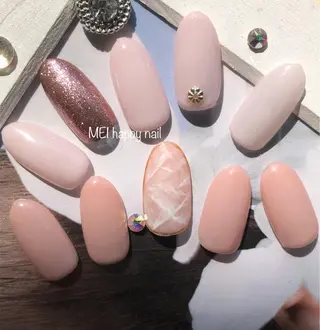 ネイル 北浦和 自爪育成ケアのネイルデザイン