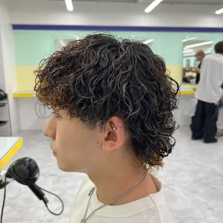 ショート カラー パーマ ヘアアレンジ メンズ キッズ ネイル マツエク・マツパ アイブロウ 🔷横浜1のパーマ 職人🔷将太郎のヘアスタイル