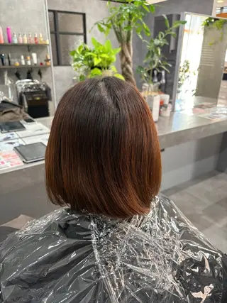 カラー 白髪ケアBAUM さなのヘアスタイル