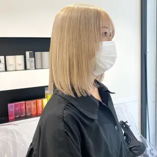 ミディアム カラー emu所属・けいこ🍊ニュアンス ネイル/個性派ネイルのネイルデザイン