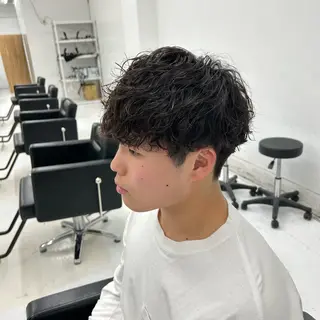ショート パーマ メンズ 【メンズパーマ特化】 🍏網中勇喜のヘアスタイル