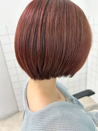 ショート カラー GO TODAY所属・ハイトーン/小顔 カット/Ayumuのヘアスタイル