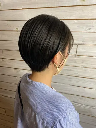 ショート ボブ/ショート 田中夕子のヘアスタイル