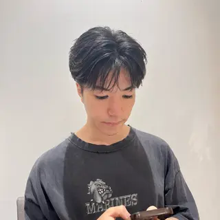 ショート パーマ メンズ 桜新町メンズ特化| ユウダイのヘアスタイル