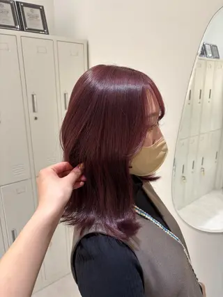 ミディアム Zina天神/ nozomiのヘアスタイル