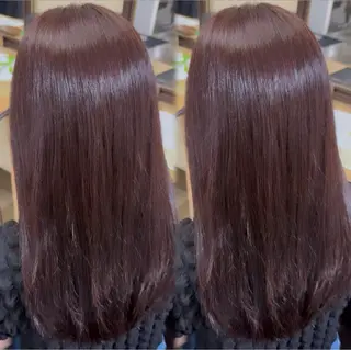 セミロング カラー ⠀ 流菜のヘアスタイル