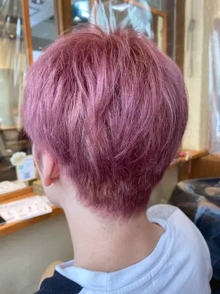 ショート カラー パーマ ヘアアレンジ メンズ キッズ ネイル マツエク・マツパ emu所属・🌈髪質改善・美髪矯 正・平野瀬乃🌈のヘアスタイル