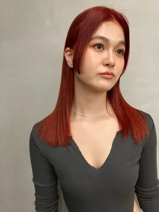 セミロング 似合わせカットカラー 👩MINAのヘアスタイル