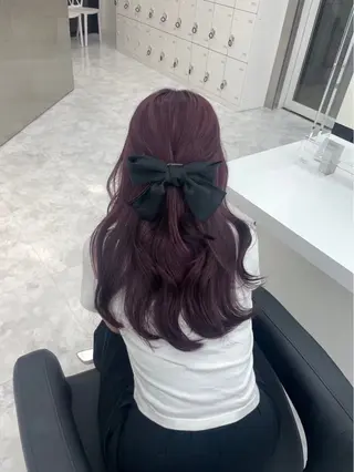 ロング mina/暖色カラー 🥀韓国風カット🥀のヘアスタイル