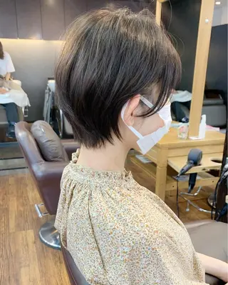 ショート 縮毛矯正/ショート/ レイヤー/畑中正敏のヘアスタイル