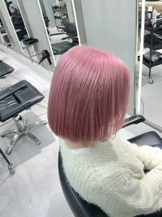 セミロング カラー 湯田 竜也のヘアスタイル