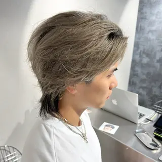 メンズ 表参道フェザーパーマ ニュアンスパーマのヘアスタイル