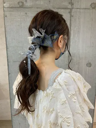 ロング パーマ 女性に人気♪ はやしほのかのヘアスタイル