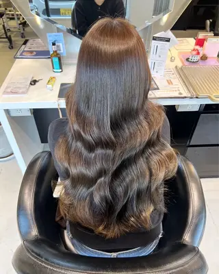 ロング カラー 韓国風顔まわり/ベー ジュ/マツエク♡美咲のマツエク・マツパデザイン