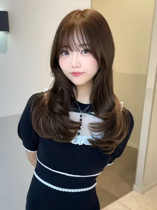 ロング SALOWIN 川崎店所属・ブリーチなしで透明感 🌙有沢透羅のヘアスタイル