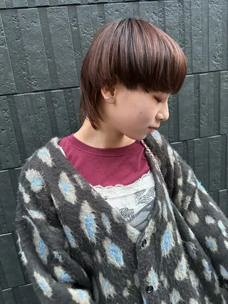 ショート カラー ヘアアレンジ GO TODAY  SHAiRE SALON岡山所属・Sana/ 耳ツボ/インナーのヘアスタイル