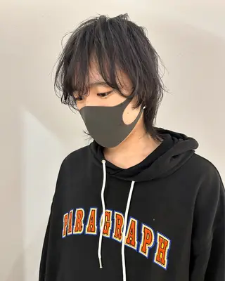 ショート カラー ケアパーマ/ケアブリ ーチdaisukeのヘアスタイル