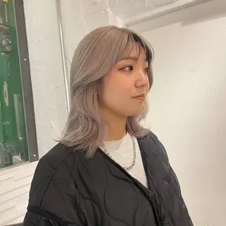 ミディアム カラー nameless miichiのヘアスタイル