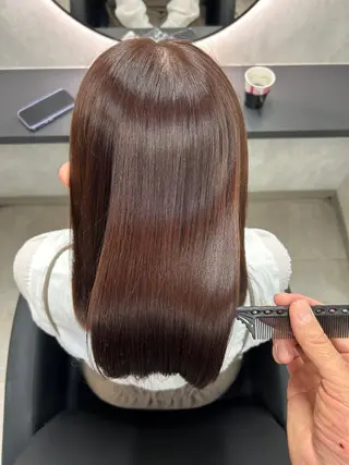 ミディアム カラー 新宿/美髪矯正 髪質改善/韓国風山本のヘアスタイル