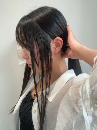 ロング パーマ 鹿子島 昇彦のヘアスタイル