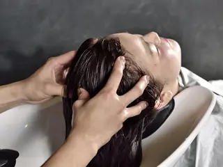 ロング カラー パーマ ヘアアレンジ メンズ キッズ 艶ピンク*ヘアセット 🌙shioriのヘアスタイル