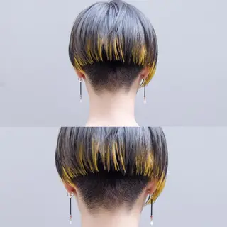 ショート カラー 堀江/心斎橋/西大橋 四ツ橋【Vers】のヘアスタイル