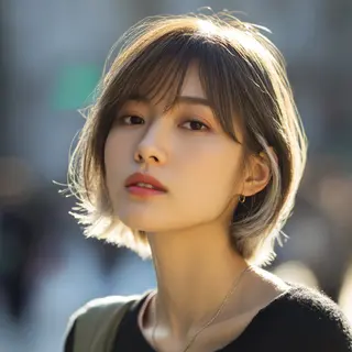 ミディアム 飯田 知将のヘアスタイル